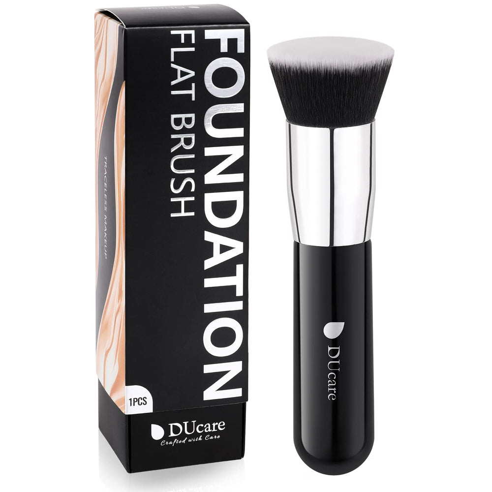 DUcare Kabuki foundation brush flat-top for even liquid makeup application