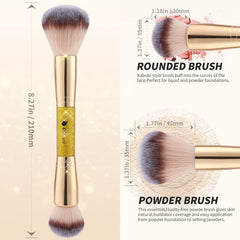 DUcare large fluffy end blends bronzer for soft warmth