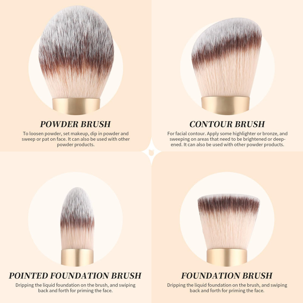 DUcare pointed powder brush for precise blush and bronzer placement