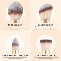 DUcare pointed powder brush for precise blush and bronzer placement