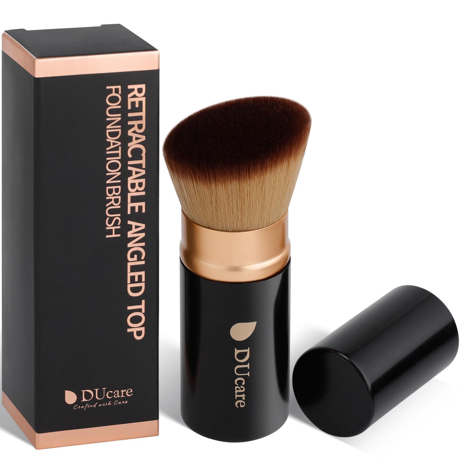 DUcare purse-friendly brush fits bags for quick touch-ups