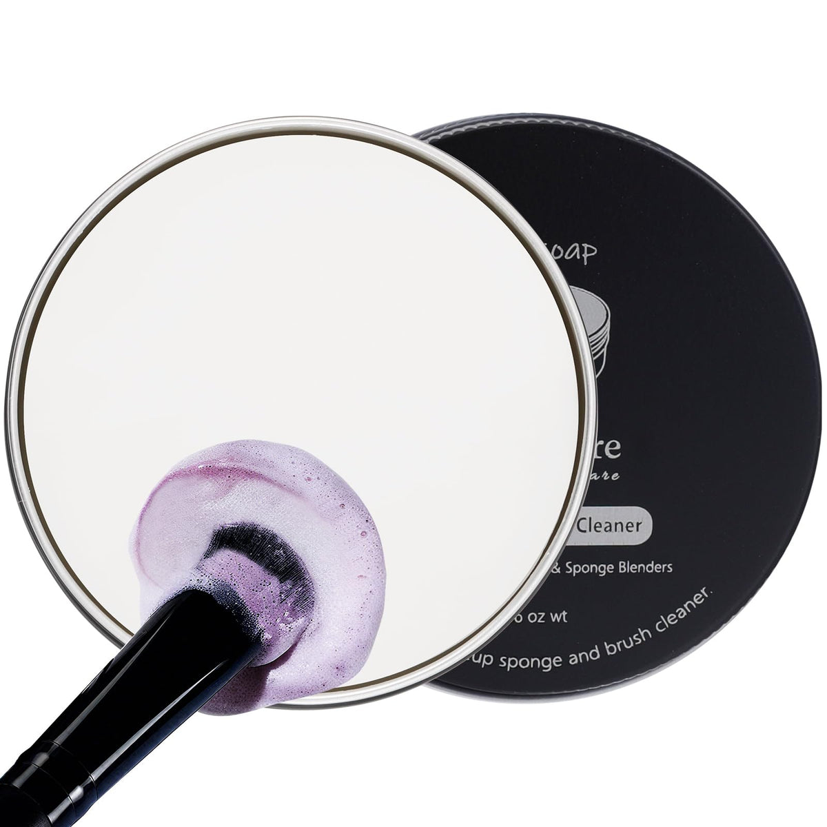 DUcare solid bar cleaner for brushes removes pigment residue and oils effectively