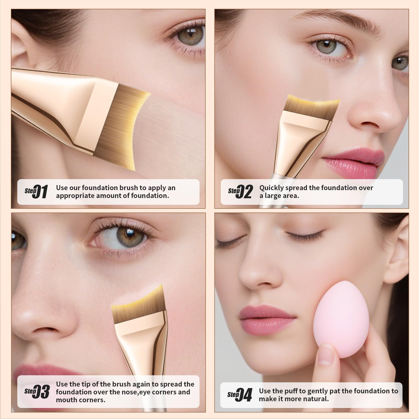DUcare synthetic bristles are gentle and non-irritating