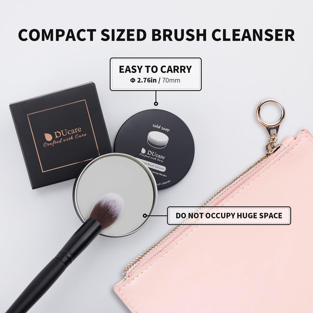 DUcare step by step use instructions for cleaning brushes and sponges