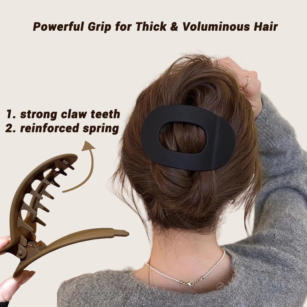 Duckbill Hair Clip lightweight with head-hugging curve for comfort all day.
