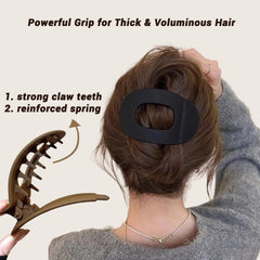 Duckbill Hair Clip lightweight with head-hugging curve for comfort all day.