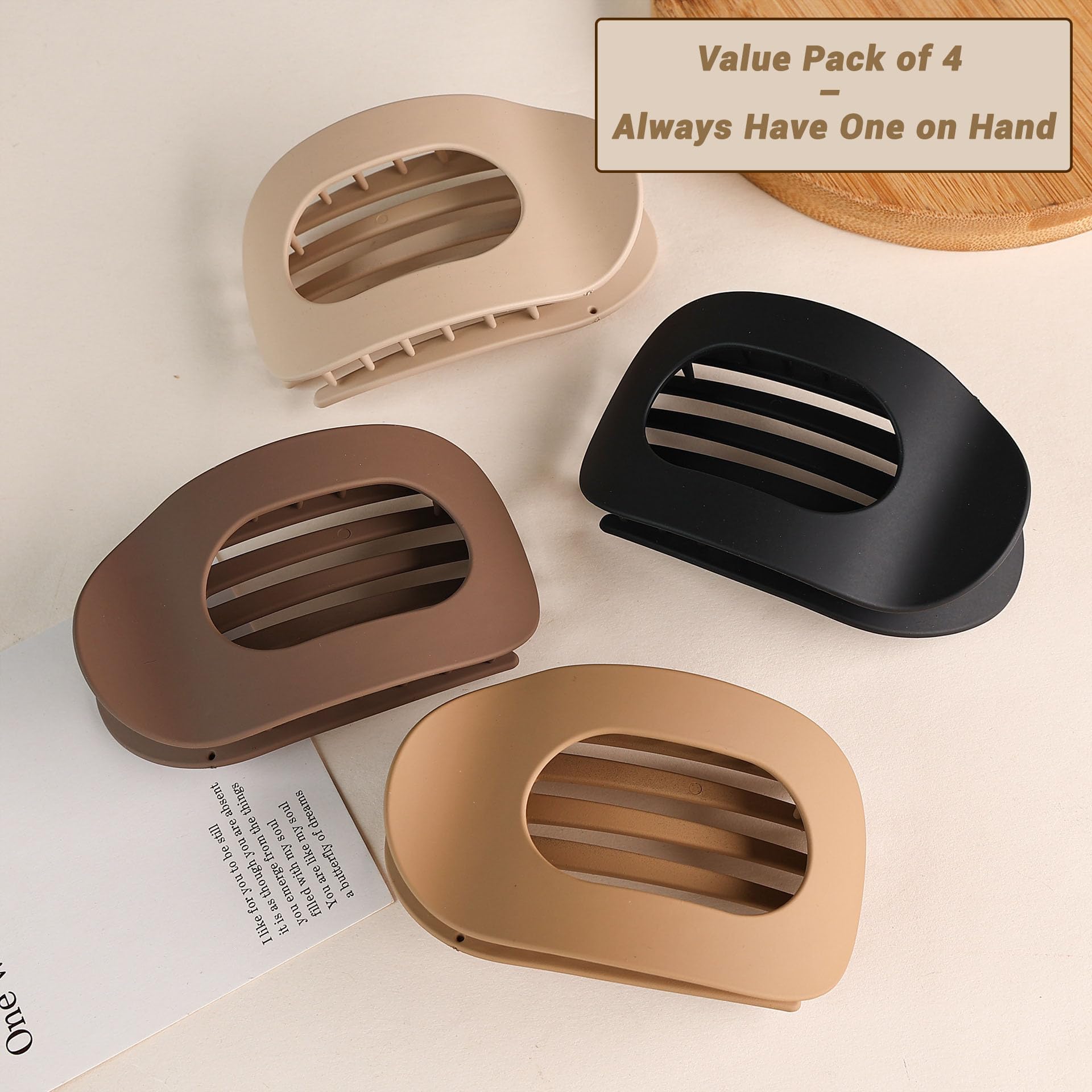 Duckbill Hair Clip works for all hair types and textures.