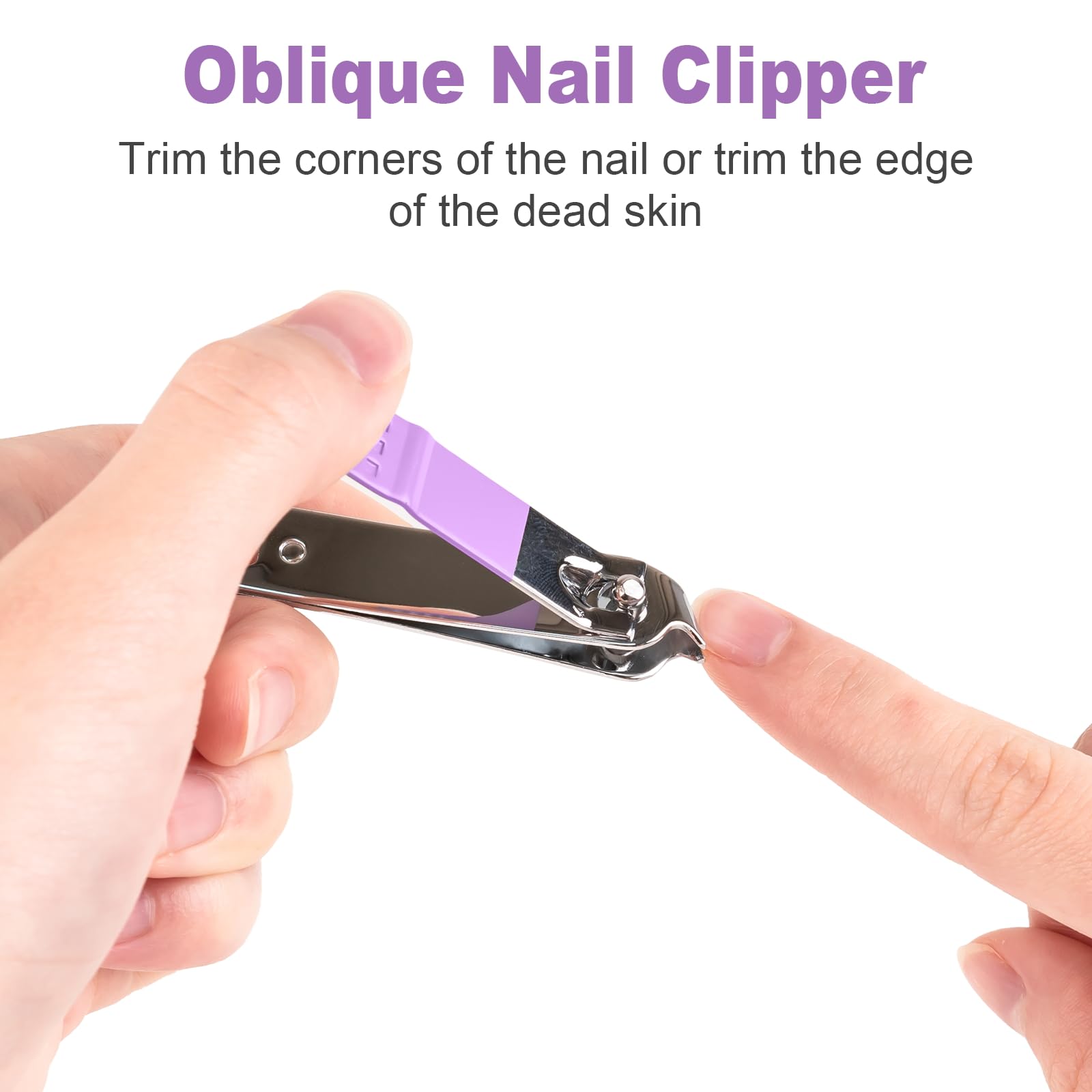 DUCOO ergonomic, non-slip handle provides comfortable grip during clipping