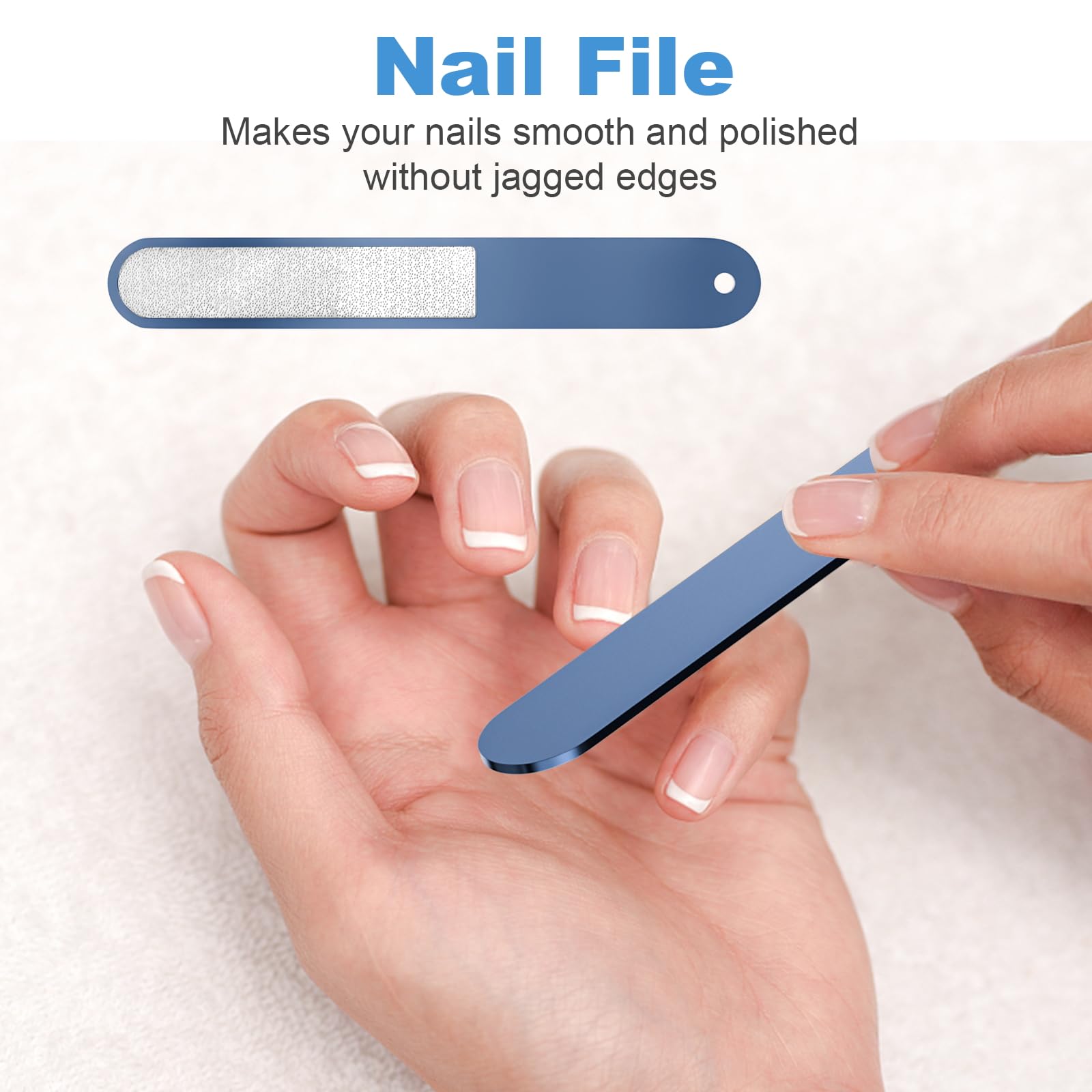 DUCOO 4-piece nail clipper set ready for at-home manicure routines.