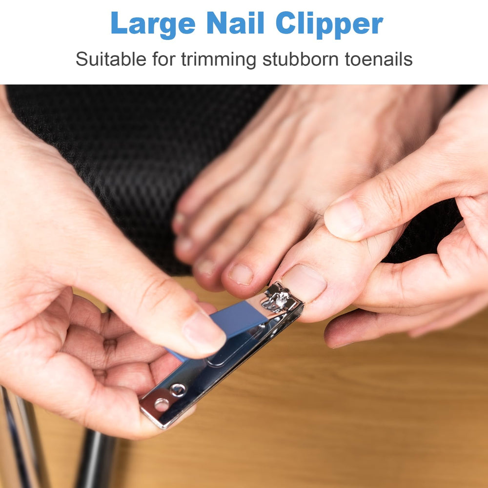 DUCOO stainless steel nail file shapes and smooths edges.