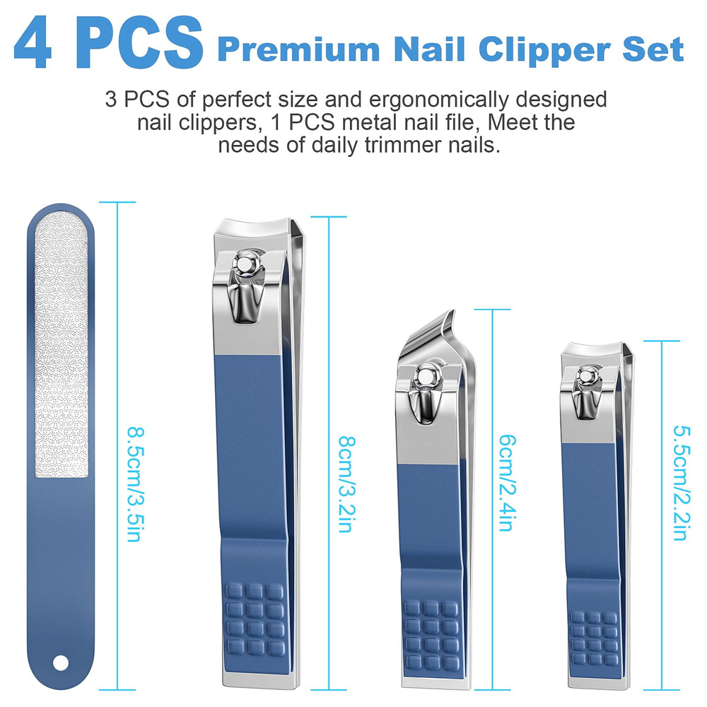 DUCOO small fingernail clipper for delicate nails and secure grip.