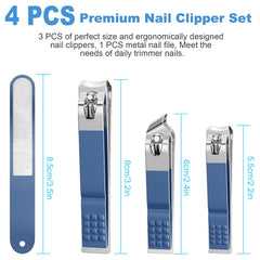 DUCOO small fingernail clipper for delicate nails and secure grip.