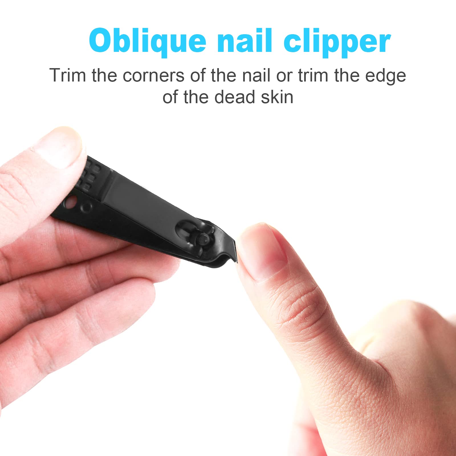 DUCOO anti-slip lever design aids secure nail trimming.