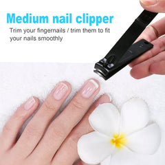DUCOO stainless steel nail file for shaping and refining edges.