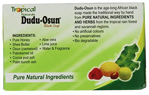 Dudu-Osun bar lather demonstrates gentle cleansing for face and body