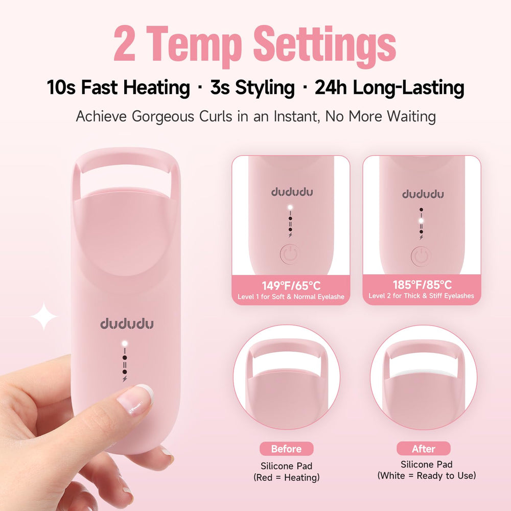 DUDUDU curler heats in seconds for fast styling