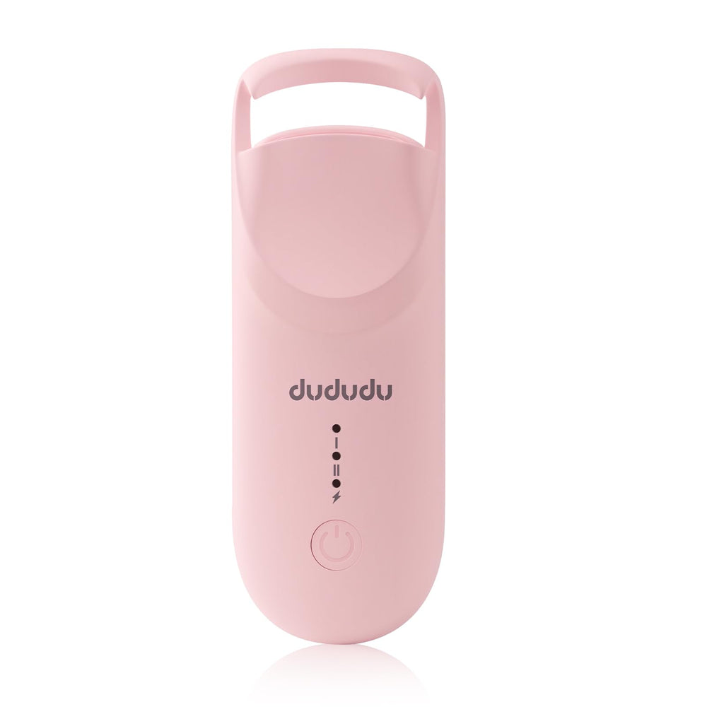 DUDUDU heated eyelash curler with compact travel case for on-the-go curling