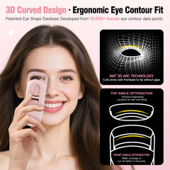 DUDUDU heated lash curler Type-C charging enables quick top-ups during busy days