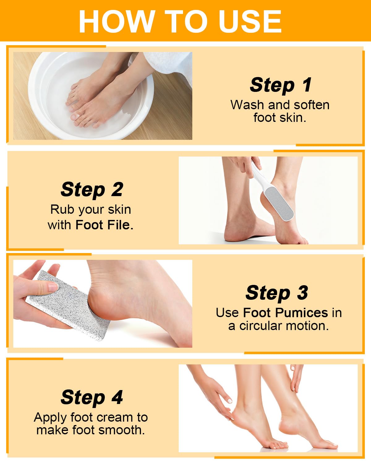 DUIJINYU post-use feet appear smoother and softer