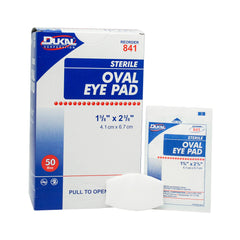 Dukal 841: almohadillas de algodón ovaladas para ojos, absorbentes y suaves para cuidado ocular