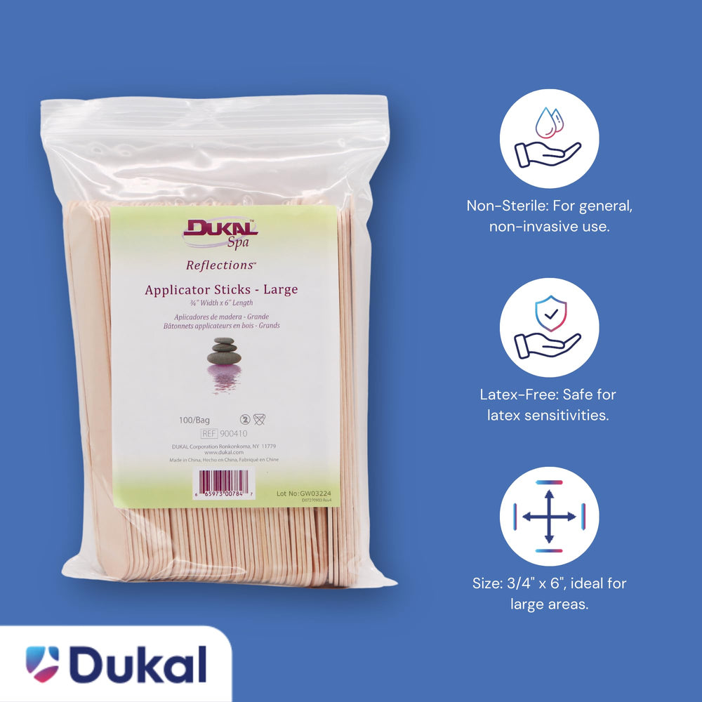 Dukal wooden wax-stick with smooth grip for comfortable, precise application.