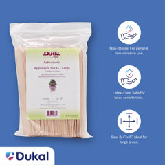 Dukal wooden wax-stick with smooth grip for comfortable, precise application.
