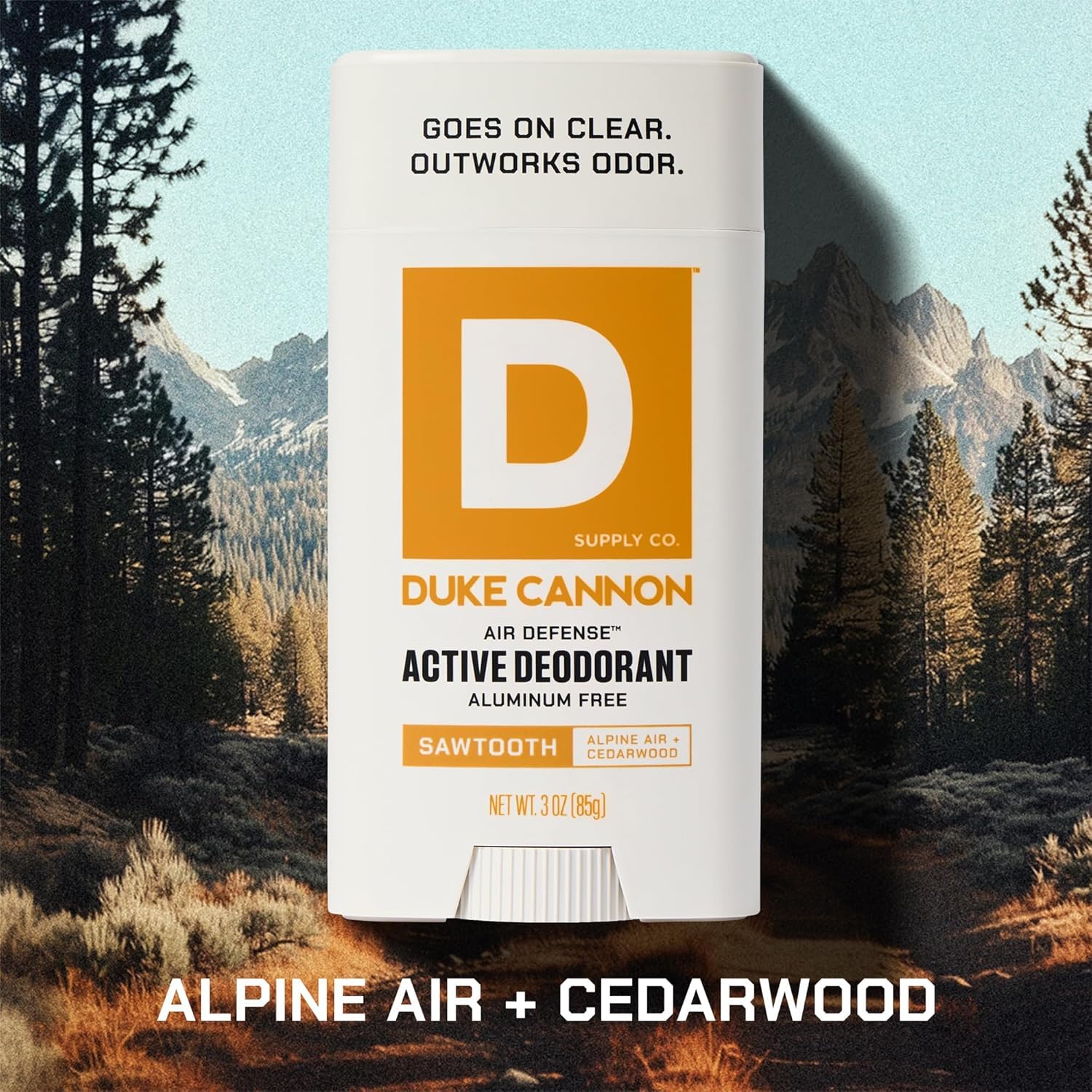 Duke Cannon application showing clear glide and no residue