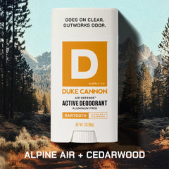 Duke Cannon application showing clear glide and no residue