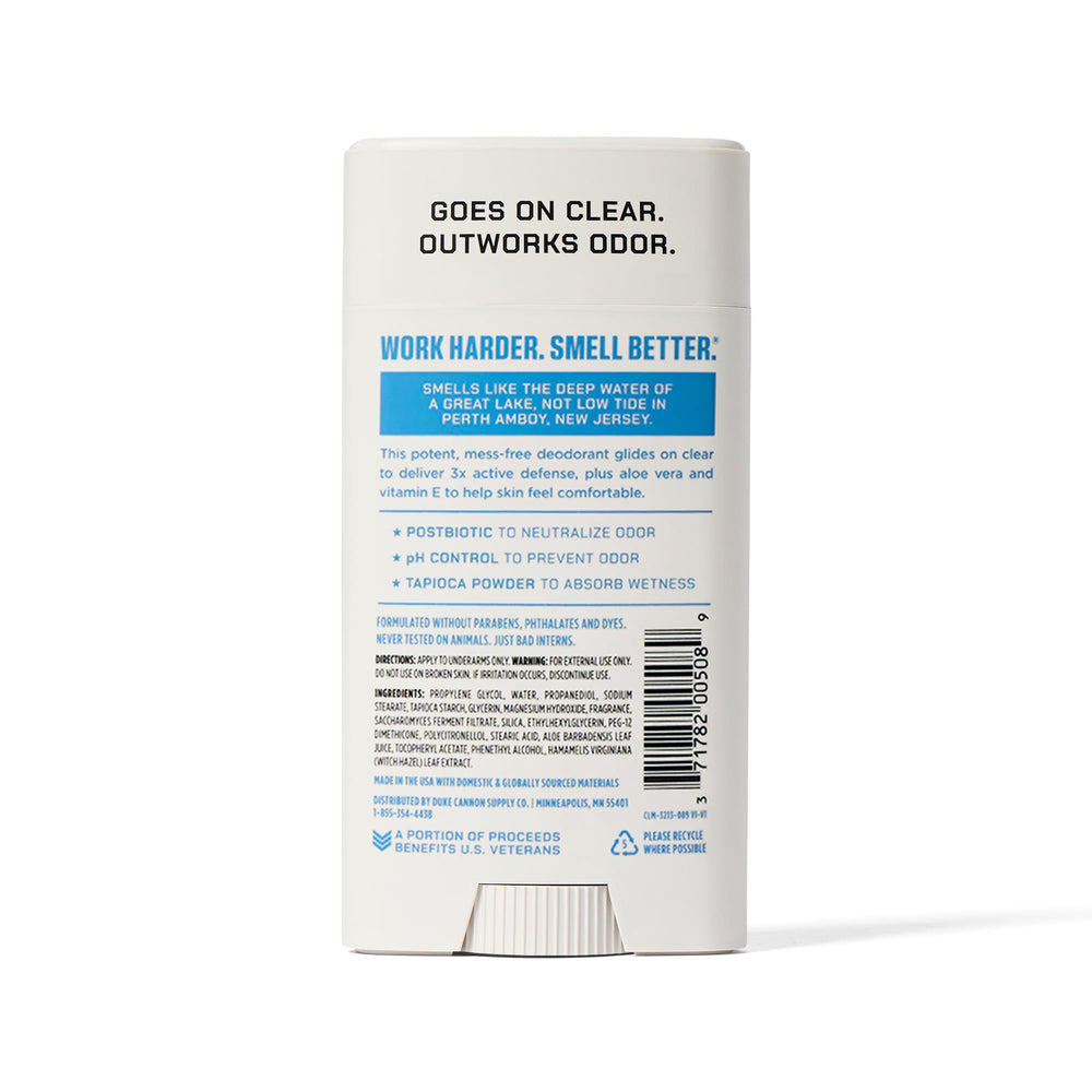 Duke Cannon Air Defense odor control during active daily routines.