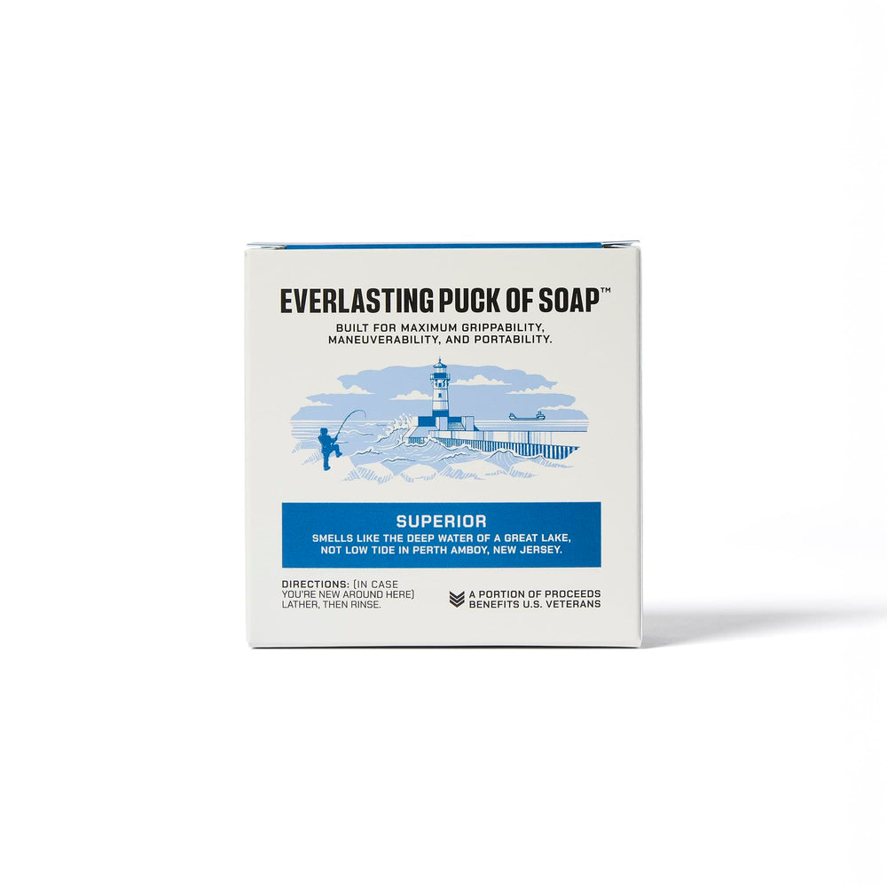 Duke Cannon Supply Co. bar soap puck gift-ready packaging, ideal for a premium gift.