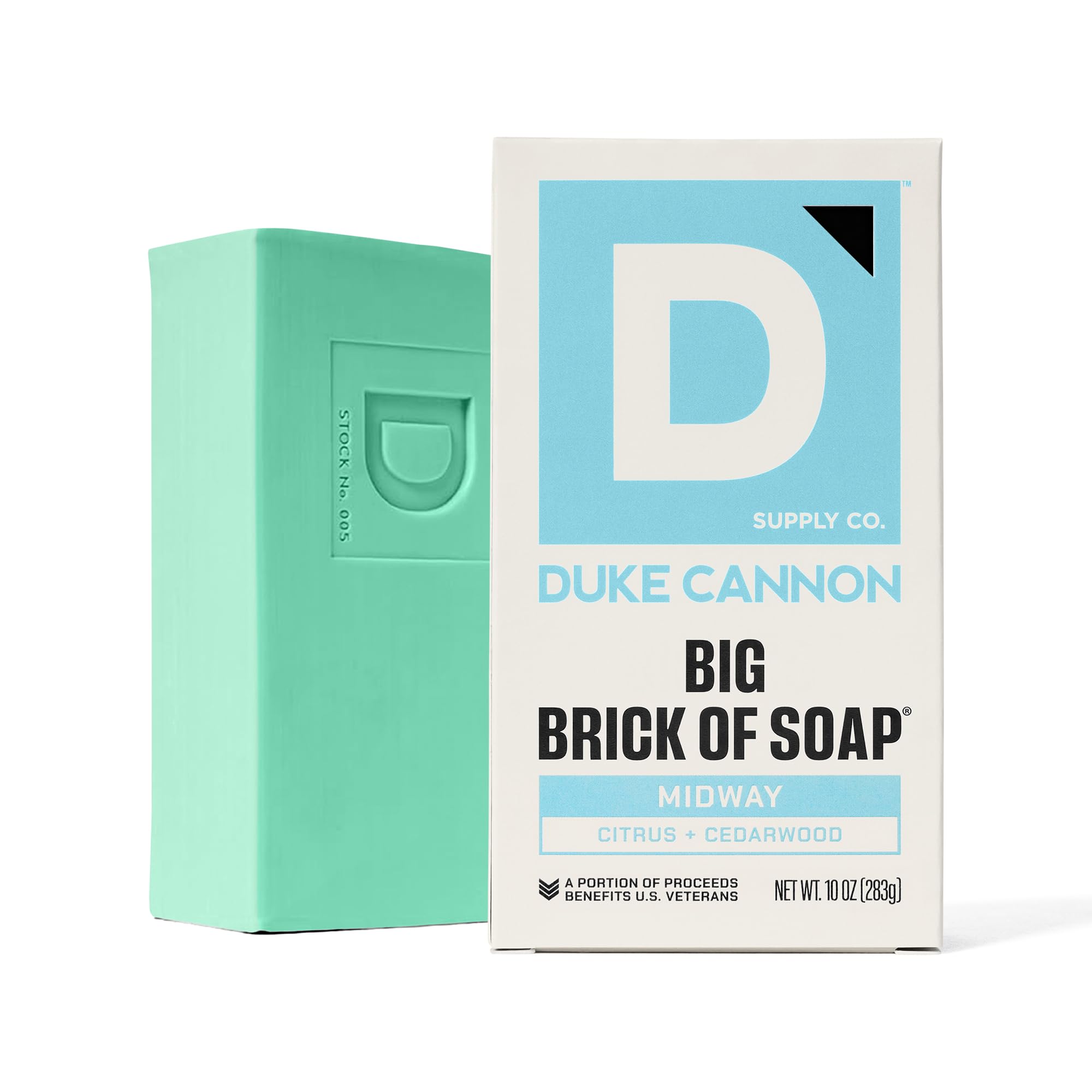 Duke Cannon hecho en EEUU, con materiales domésticos e importados para calidad.