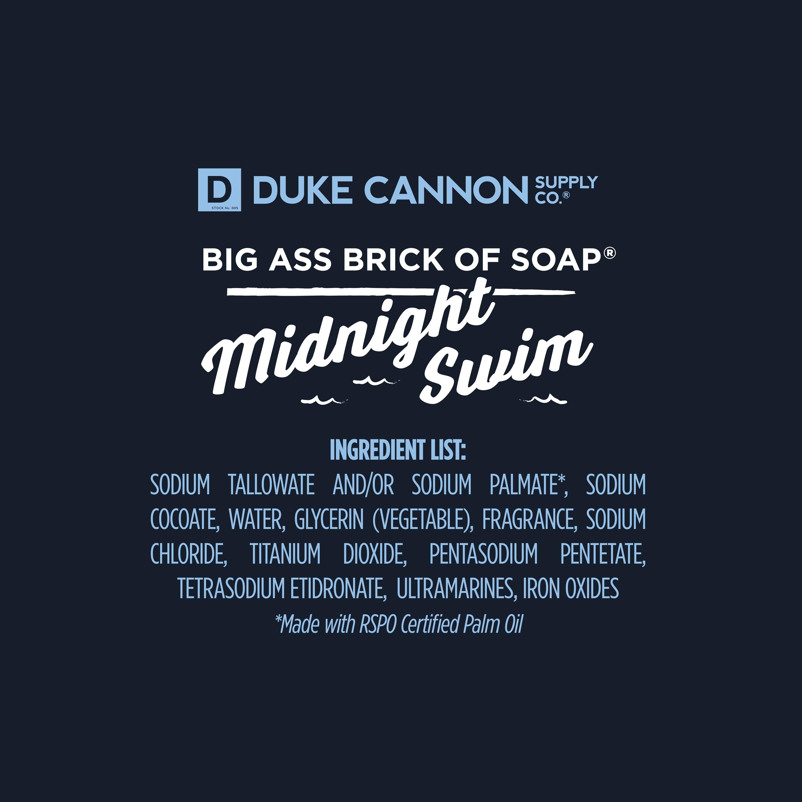 Duke Cannon Midnight Swim 3-pack front view highlights value and convenience.