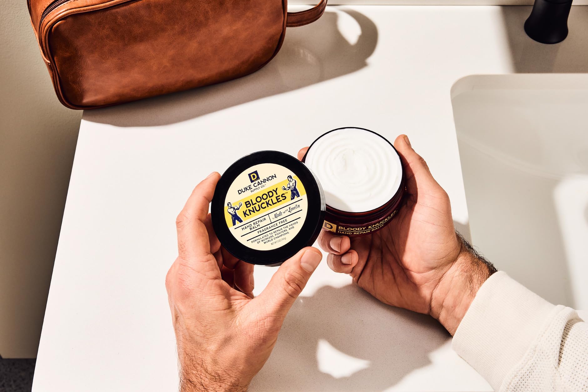 Duke Cannon Bloody Knuckles Balm ideal for workers and athletes.