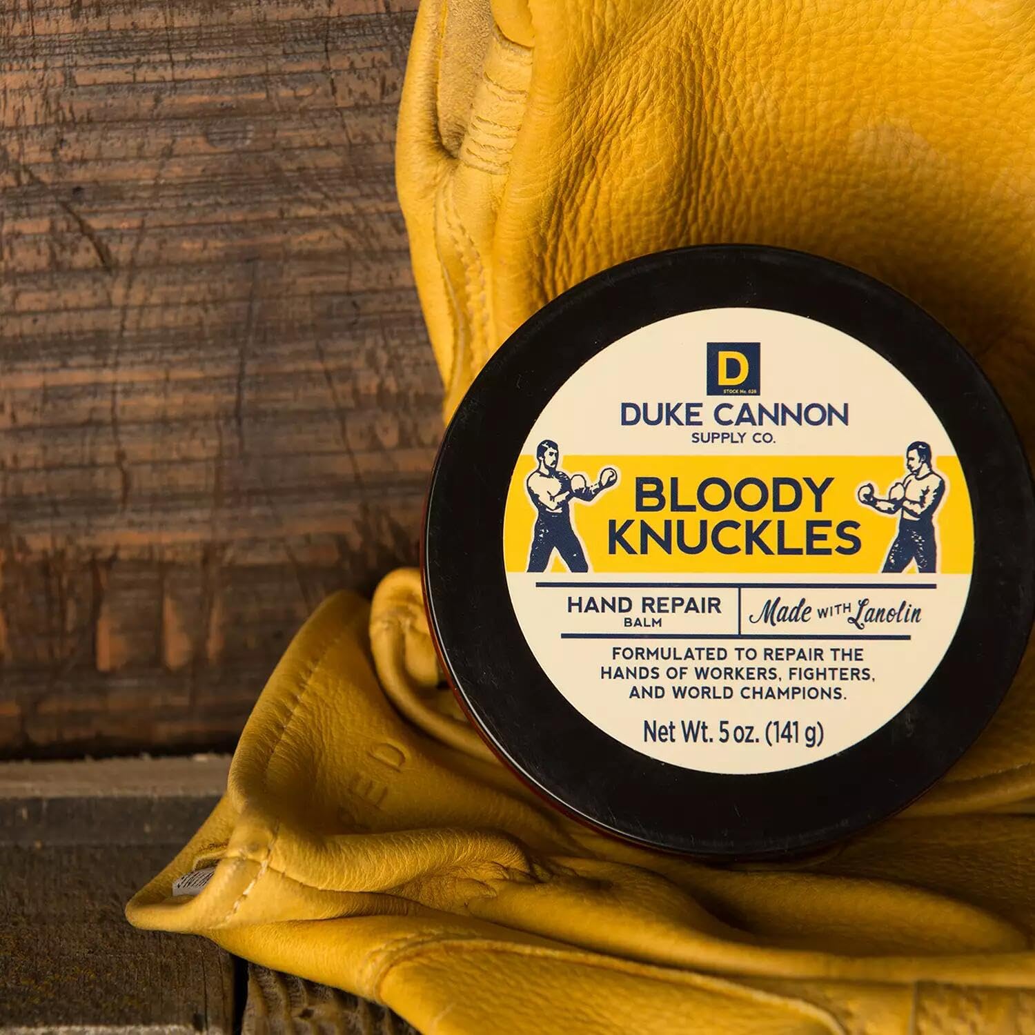 Duke Cannon Bloody Knuckles Balm unscented formula for everyday use.