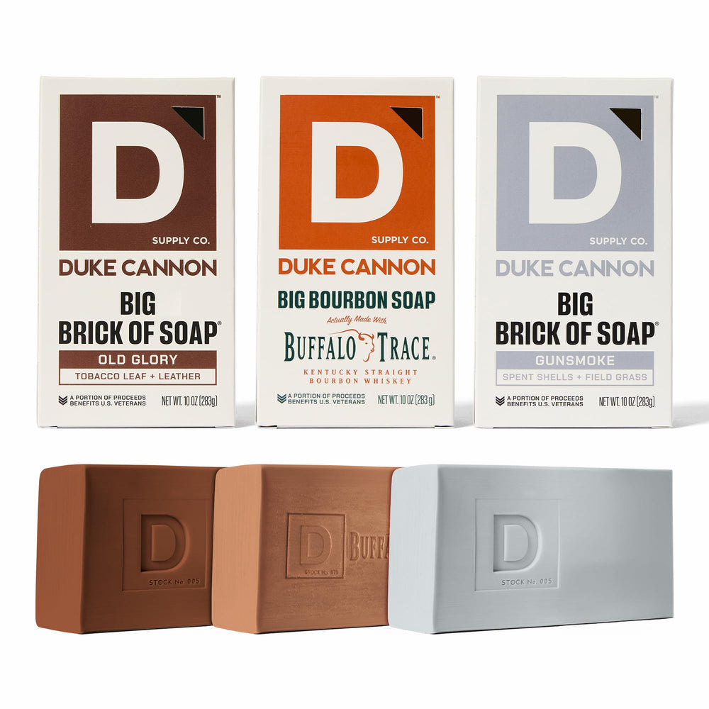 Duke Cannon Bourbon bar soap delivers rugged scent and refreshing cleanse.