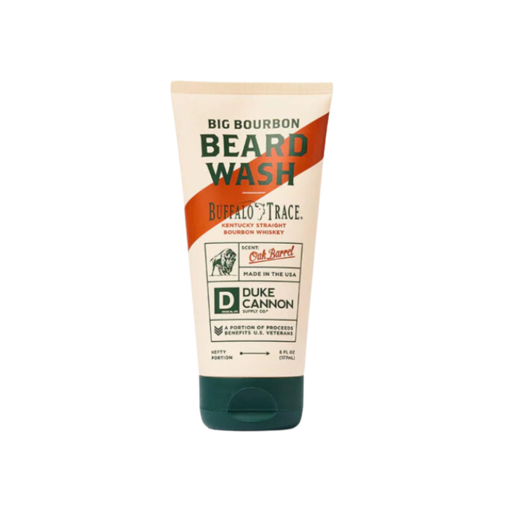 Duke Cannon Bourbon Beard Balm tube for conditioning and shaping
