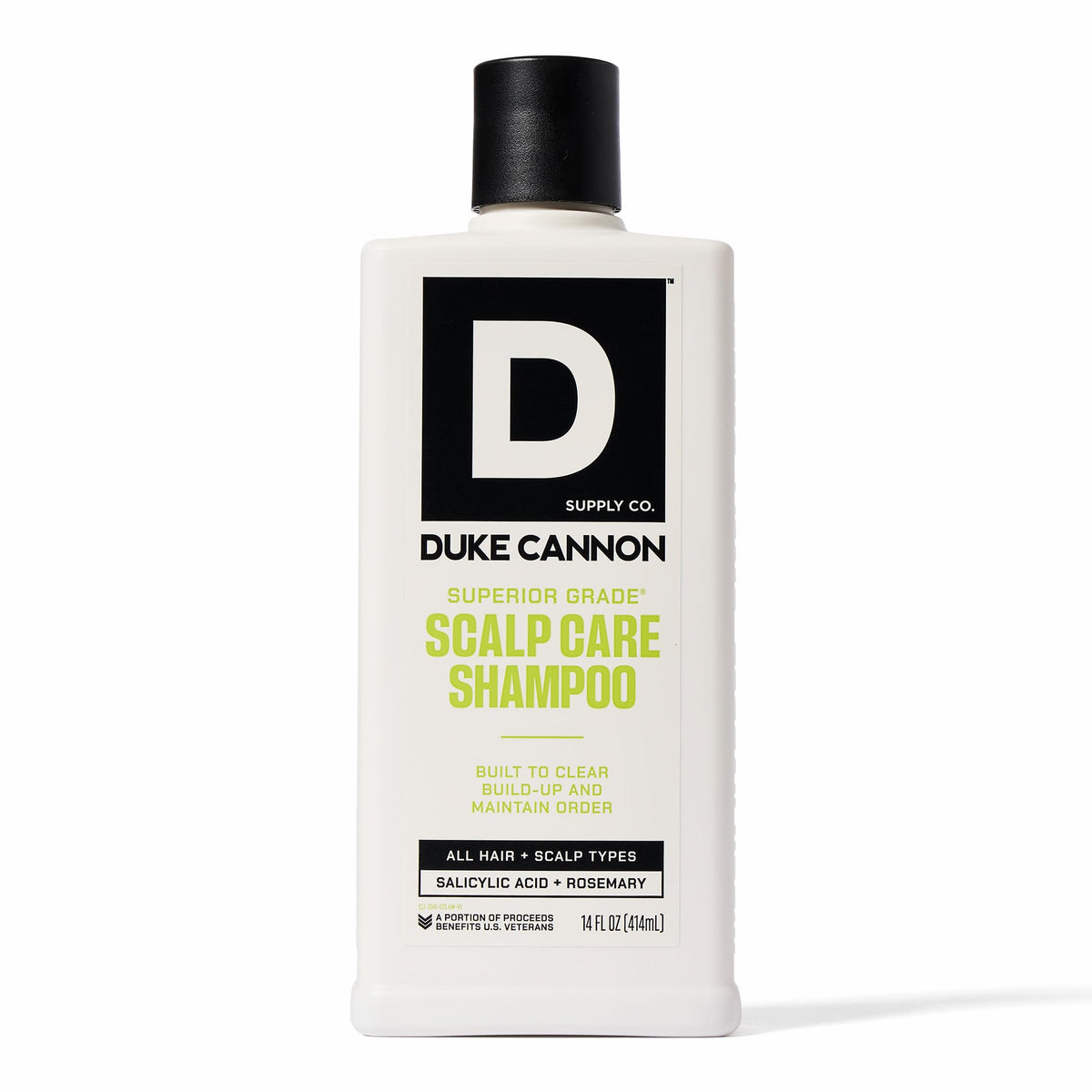 Duke Cannon Champú 14 oz: limpieza profunda para el cuero cabelludo.