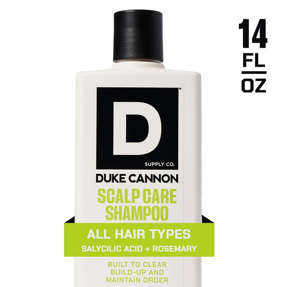 Duke Cannon Champú con romero y arnica para calmar el cuero cabelludo.