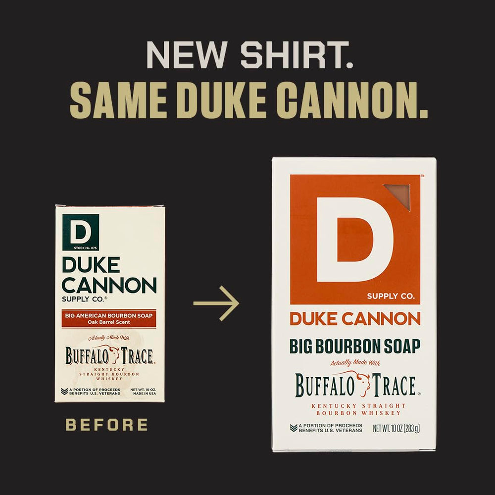 Duke Cannon Gun Smoke bar soap offers bold masculine aroma in the shower.