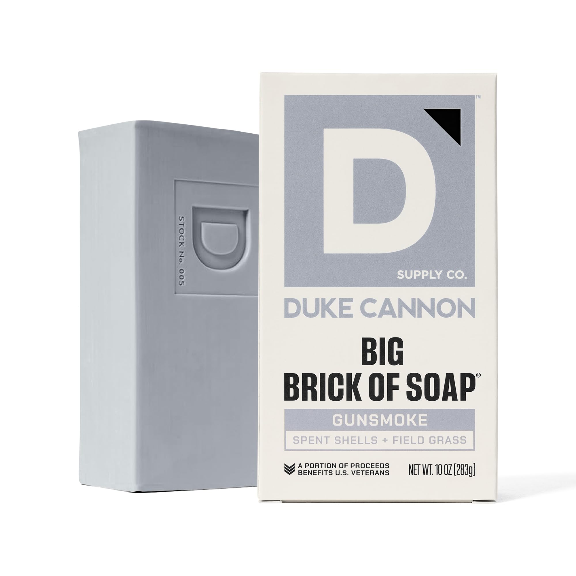 Duke Cannon: barra de 10 onzas, duradera para uso prolongado.