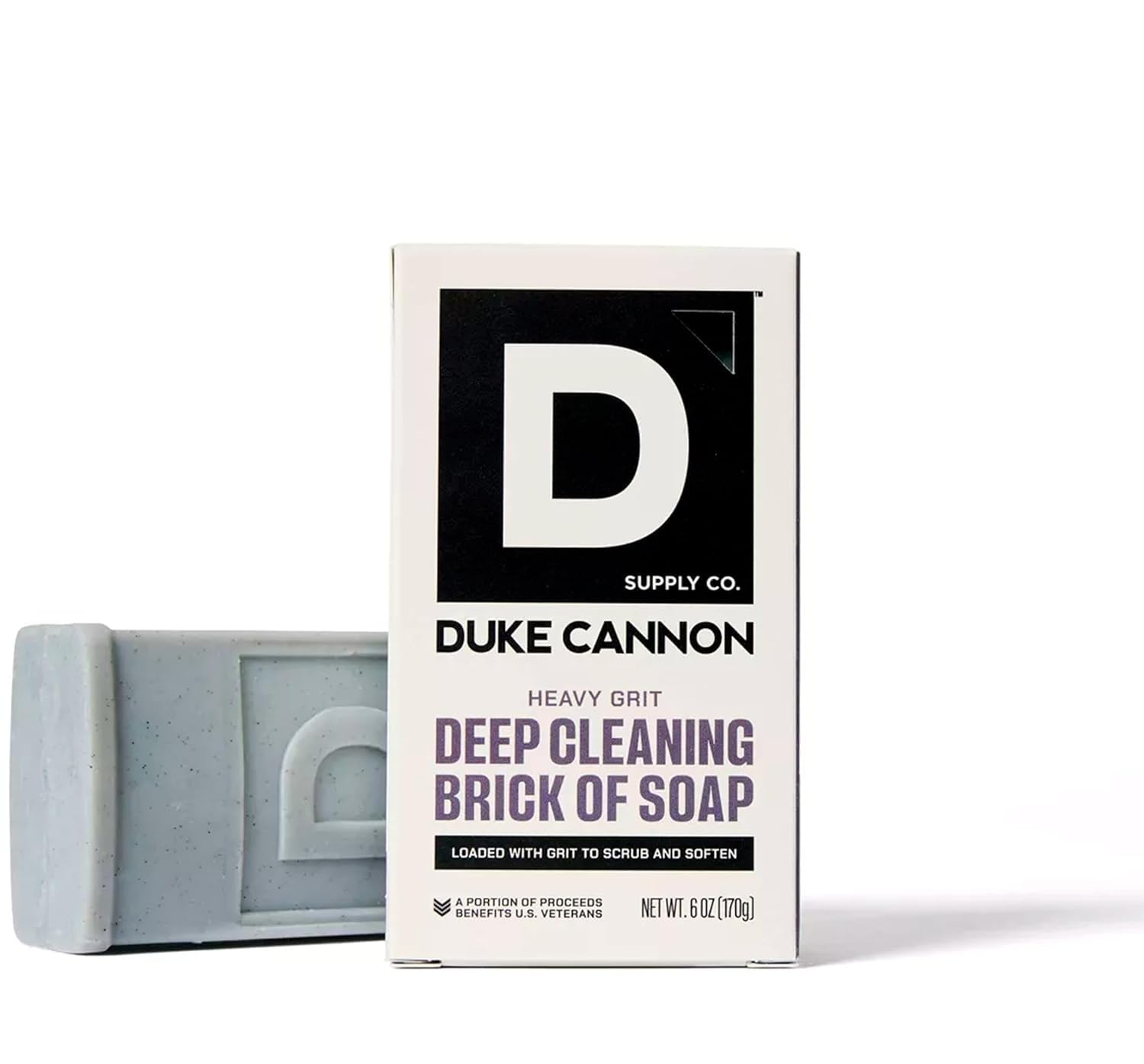 Duke Cannon Jabon barra grano grueso: exfolia y limpia en profundidad.