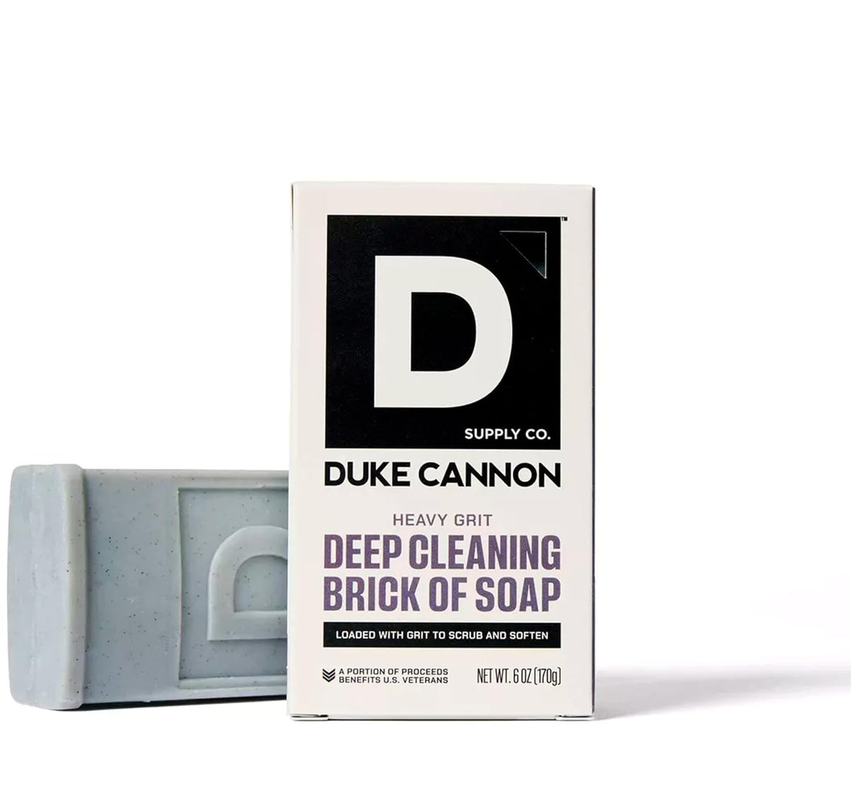 Duke Cannon Jabon barra grano grueso: exfolia y limpia en profundidad.