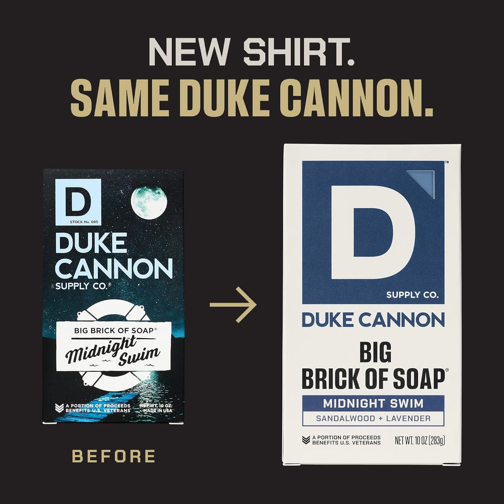Duke Cannon Jabon Grande textura cremosa para piel suave.