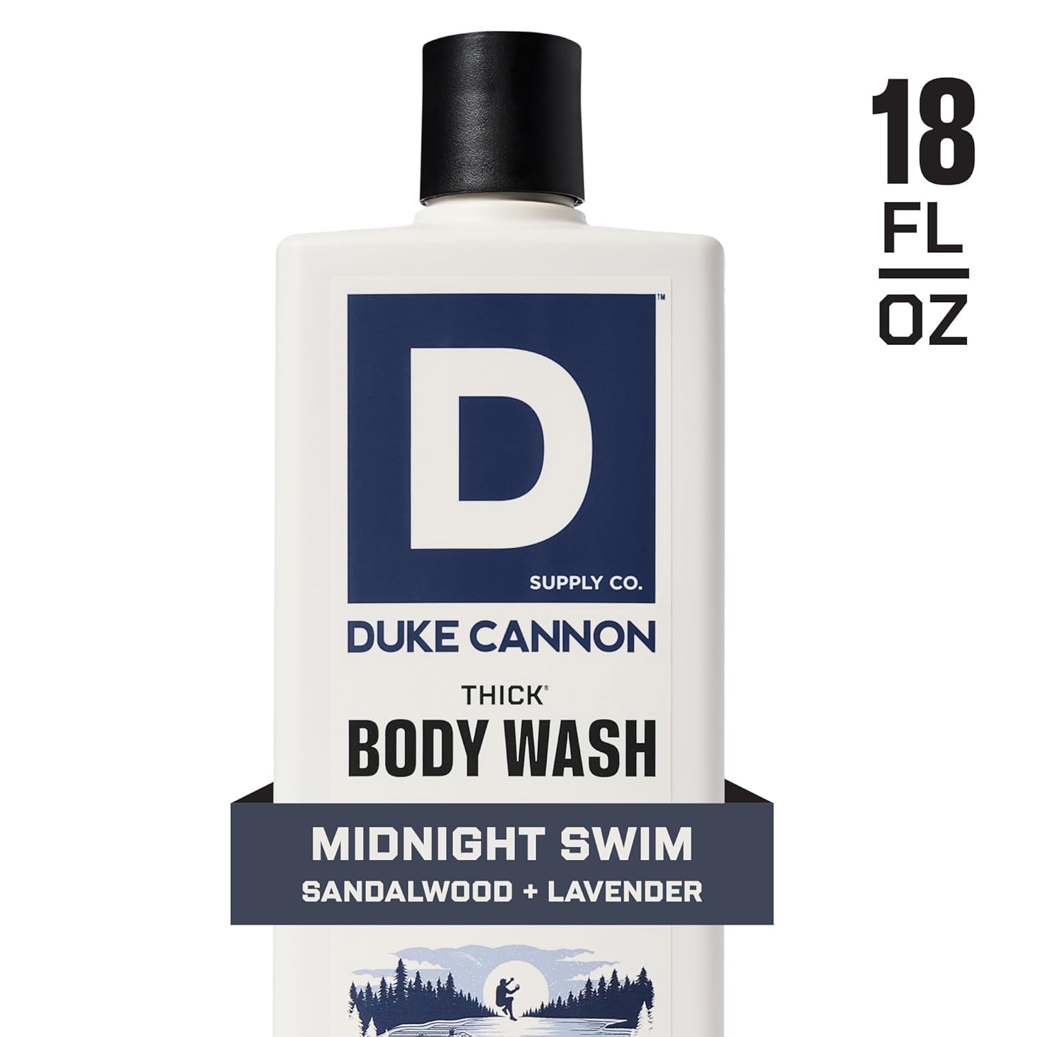 Duke Cannon Midnight Swim, ambiente de ducha con vapor y sensación vigorizante.
