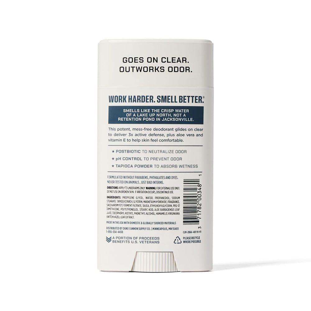 Duke Cannon supports U.S. veterans with a portion of proceeds.