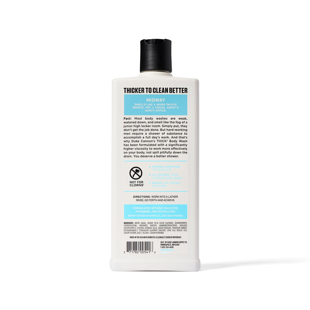 Duke Cannon Midway: envase de 18 oz para mayor rendimiento