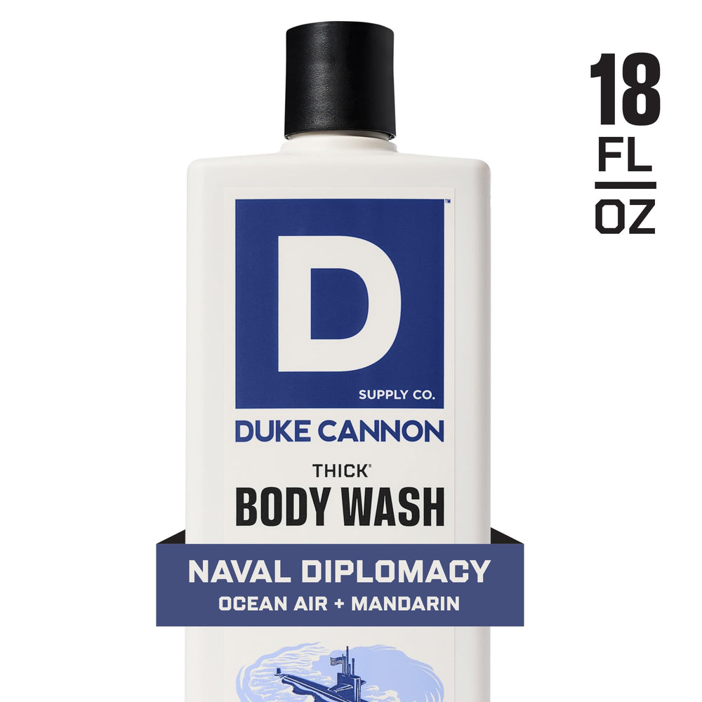 Duke Cannon Naval Diplomacy: aroma bergamota y musk acuático perfuma la ducha.