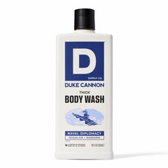 Duke Cannon Naval Diplomacy: botella de gel de ducha, aroma vigorizante para empezar el día.
