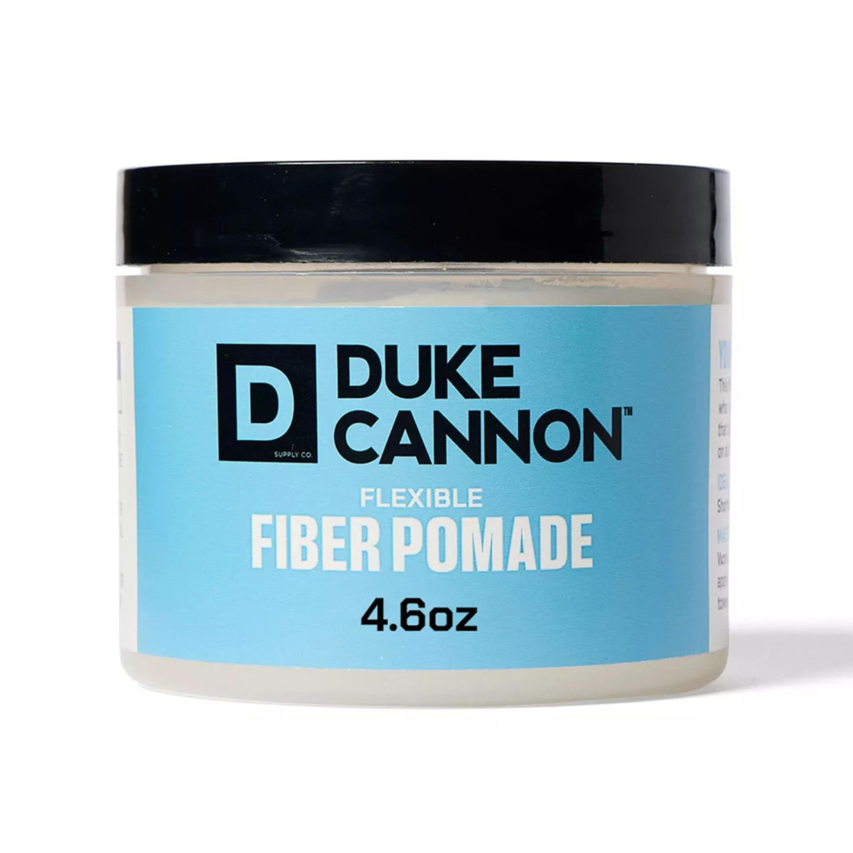 Duke Cannon Pomada Flexible envase 4-6oz, fijación firme y lavable.