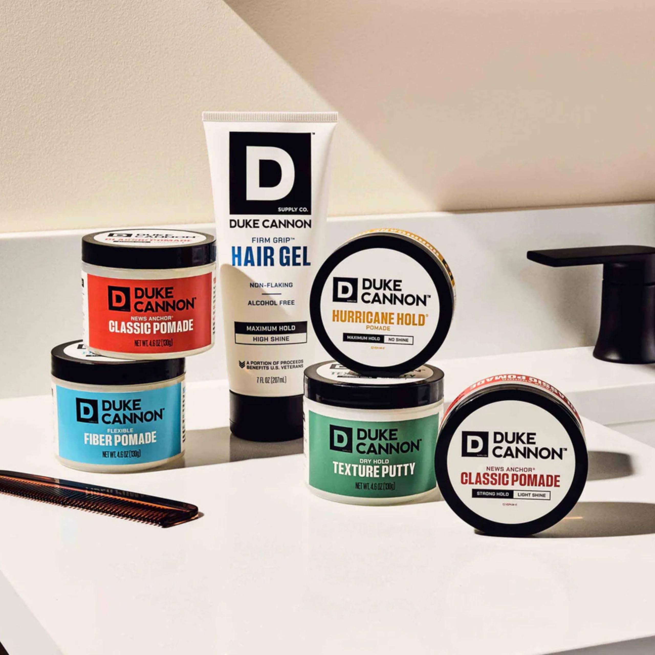 Textura suave y volumen para cabello fino con Duke Cannon.